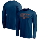 Chicago Bears Squad Throwbacks Long Sleeve T-Shirt - Navy online