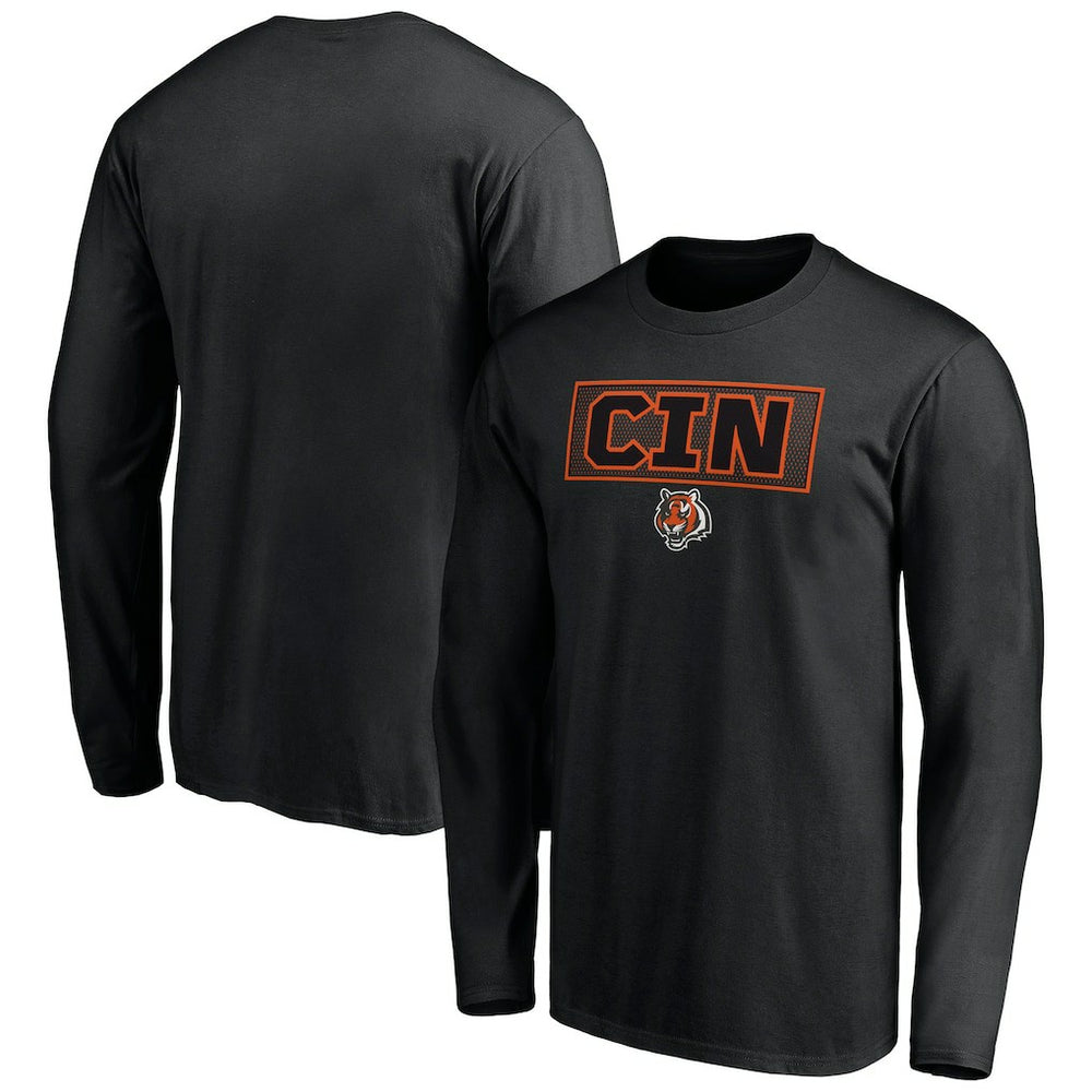 Cincinnati Bengals Squad Throwbacks Long Sleeve T-Shirt - Black on sale