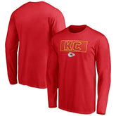 Kansas City Chiefs Squad Throwbacks Long Sleeve T-Shirt - Red for sale