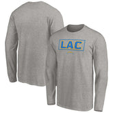Los Angeles Chargers Squad Throwbacks Long Sleeve T-Shirt - Heather Gray outlet