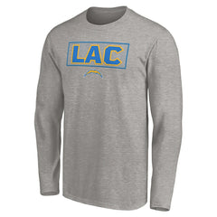 Los Angeles Chargers Squad Throwbacks Long Sleeve T-Shirt - Heather Gray outlet