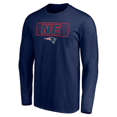New England Patriots Squad Throwbacks Long Sleeve T-Shirt - Navy on sale