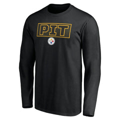 Pittsburgh Steelers Squad Throwbacks Long Sleeve T-Shirt - Black online
