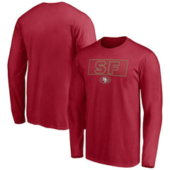 San Francisco 49ers Squad Throwbacks Long Sleeve T-Shirt - Scarlet outlet