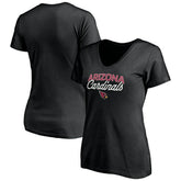 Arizona Cardinals Women's Depth Chart V-Neck T-Shirt - Black outlet