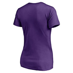 Minnesota Vikings Women's Depth Chart V-Neck T-Shirt - Purple sale