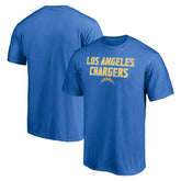Los Angeles Chargers Game Day Stack T-Shirt - Powder Blue discount