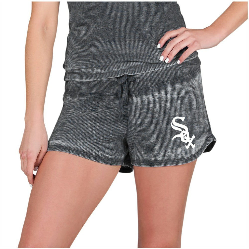 Chicago White Sox Concepts Sport Women's Resurgence Waffle Knit Shorts - Charcoal