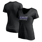 Baltimore Ravens Women's Mascot In Bounds V-Neck T-Shirt - Black cheap