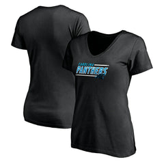 Carolina Panthers Women's Mascot In Bounds V-Neck T-Shirt - Black cheap