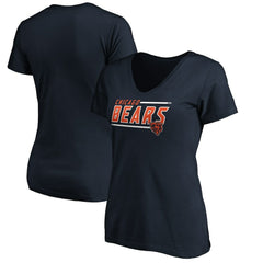 Chicago Bears Women's Mascot In Bounds V-Neck T-Shirt - Navy sale