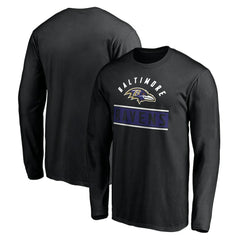 Baltimore Ravens Team Arch Knockout Long Sleeve T-Shirt - Black sale