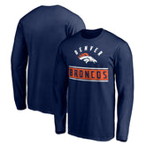 Denver Broncos Team Arch Knockout Long Sleeve T-Shirt - Navy cheap