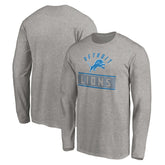 Detroit Lions Team Arch Knockout Long Sleeve T-Shirt - Heather Gray for sale