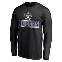 Las Vegas Raiders Team Arch Knockout Long Sleeve T-Shirt - Black online