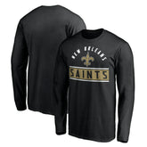 New Orleans Saints Team Arch Knockout Long Sleeve T-Shirt - Black discount