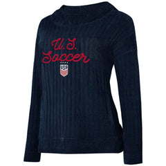 USWNT Concepts Sport Women's Linger Long Sleeve Hooded Top - Navy sale