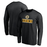 Boston Bruins Team Arch Knockout Long Sleeve T-Shirt Black
