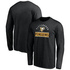 Pittsburgh Penguins Team Arch Knockout Long Sleeve T-Shirt Black