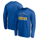 St. Louis Blues Team Arch Knockout Long Sleeve T-Shirt Blue