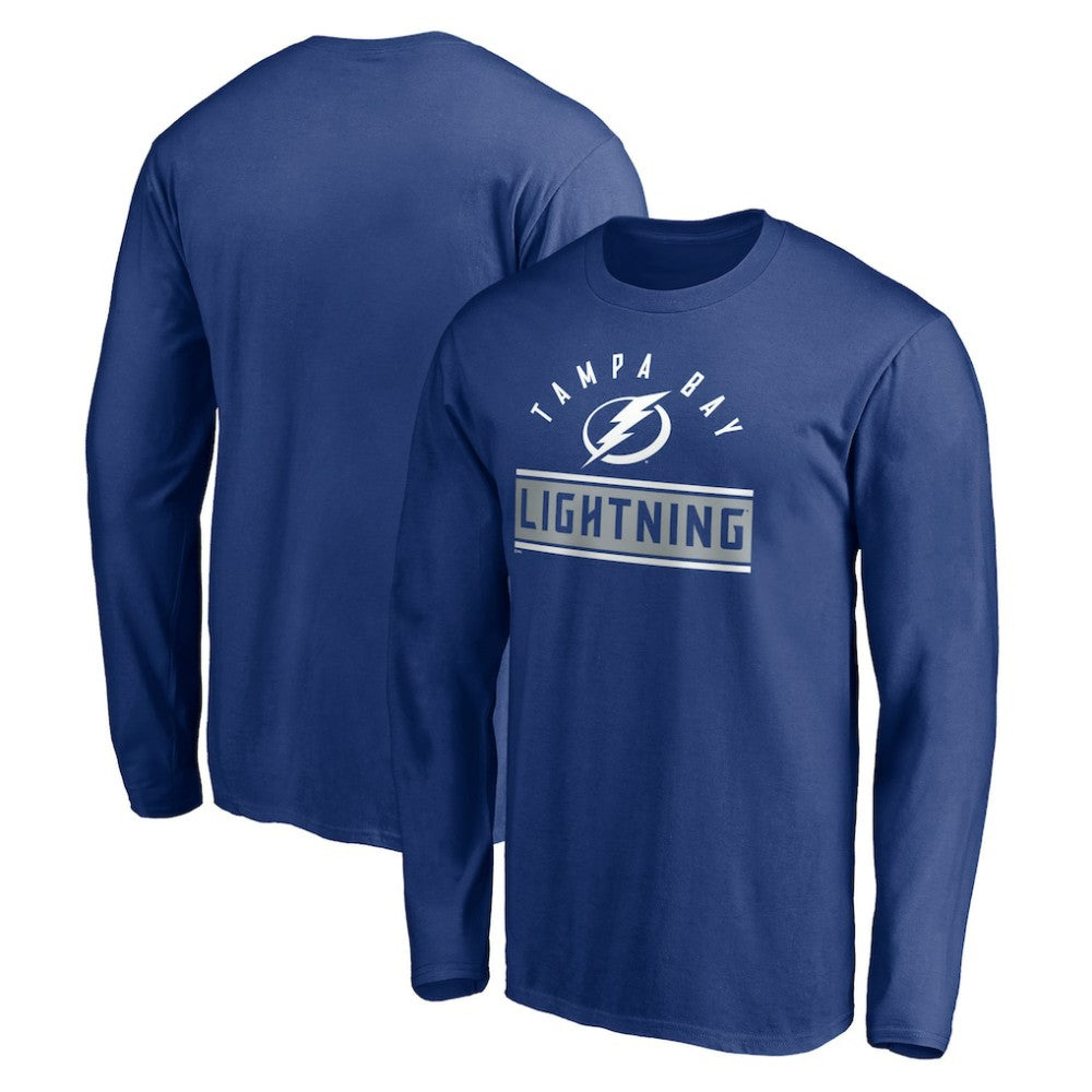 Tampa Bay Lightning Team Arch Knockout Long Sleeve T-Shirt Blue