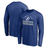 Tampa Bay Lightning Team Arch Knockout Long Sleeve T-Shirt Blue