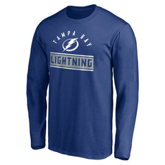 Tampa Bay Lightning Team Arch Knockout Long Sleeve T-Shirt Blue