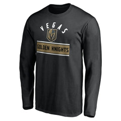 Vegas Golden Knights Team Arch Knockout Long Sleeve T-Shirt Black