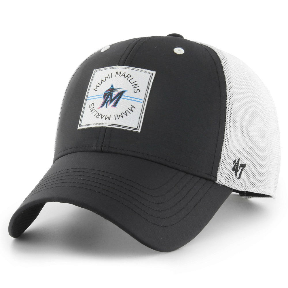 Miami Marlins Disburse MVP Trucker Adjustable Hat - Black | 47 brand