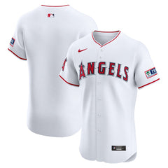 Los Angeles Angels Home Elite Patch Jersey - White | Nike