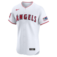 Los Angeles Angels Home Elite Patch Jersey - White | Nike