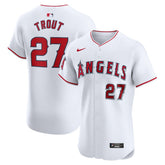 Mike Trout Los Angeles Angels Home Elite Player Jersey - White | Nike