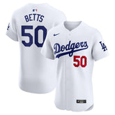 Mookie Betts Los Angeles Dodgers Home Elite Jersey - White | Nike