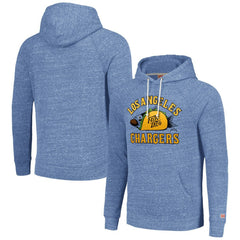 Los Angeles Chargers Homage Unisex NFL x Guy Fieri’s Flavortown Tri-Blend Pullover Hoodie - Light Blue for sale