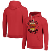 Tampa Bay Buccaneers Homage Unisex NFL x Guy Fieri’s Flavortown Tri-Blend Pullover Hoodie - Red cheap