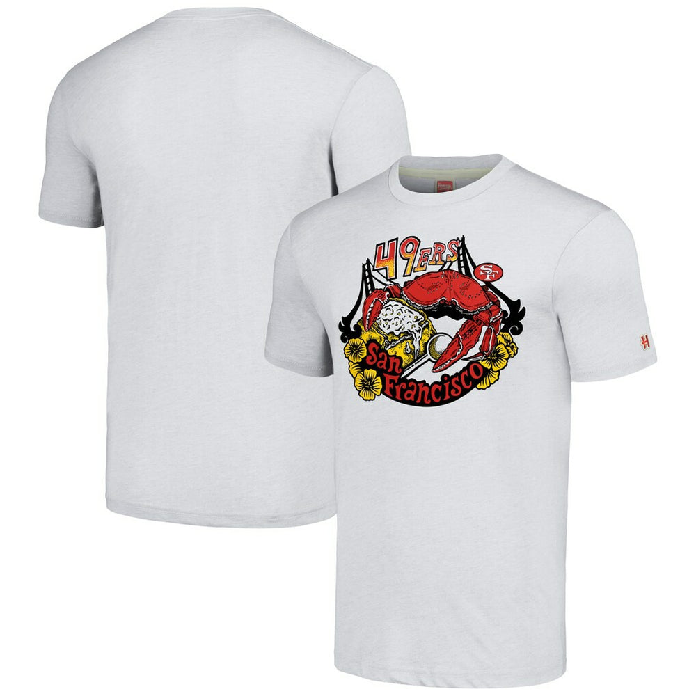San Francisco 49ers Homage Unisex NFL x Guy Fieri’s Flavortown Tri-Blend T-Shirt - Ash cheap