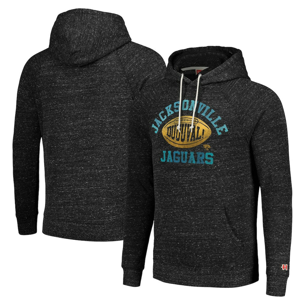 Jacksonville Jaguars Homage Unisex Hyperlocal Raglan Pullover Hoodie - Heather Charcoal discount