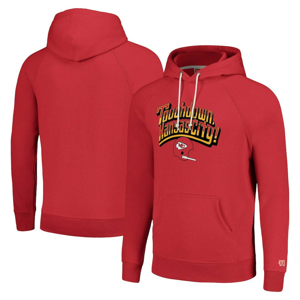 Kansas City Chiefs Homage Unisex Hyperlocal Raglan Pullover Hoodie - Red sale
