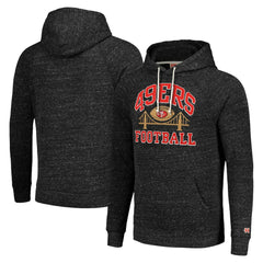 San Francisco 49ers Homage Unisex Hyperlocal Raglan Pullover Hoodie - Charcoal discount