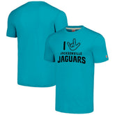 Jacksonville Jaguars Homage Unisex The NFL ASL Collection by Love Sign Tri-Blend T-Shirt - Teal cheap