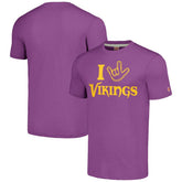 Minnesota Vikings Homage Unisex The NFL ASL Collection by Love Sign Tri-Blend T-Shirt - Purple for sale