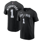 Victor Wembanyama San Antonio Spurs Icon 2022/23 Name & Number T-Shirt - Black | Nike shop