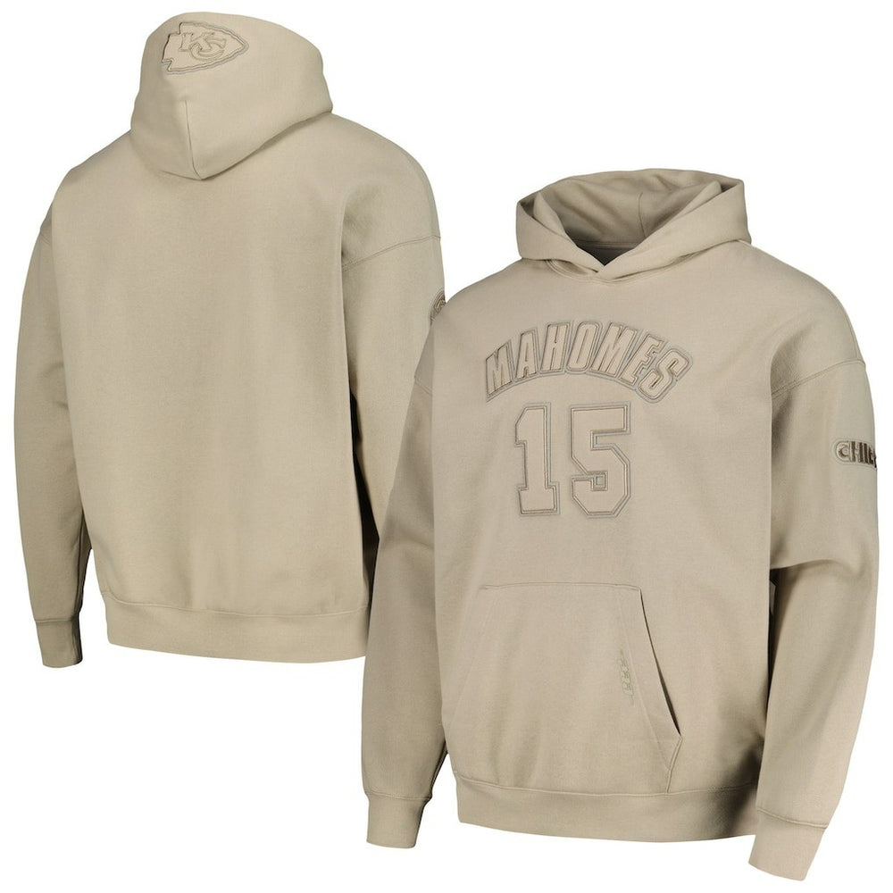 Kansas City Chiefs Pro Standard Player Name & Number Pullover Hoodie - Tan for sale