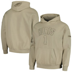 Jalen Hurts Philadelphia Eagles Pro Standard Player Name & Number Pullover Hoodie - Tan discount