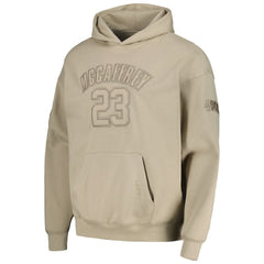Christian McCaffrey San Francisco 49ers Pro Standard Player Name & Number Pullover Hoodie - Tan outlet