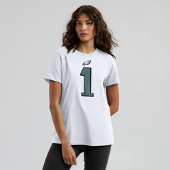 Jalen Hurts Philadelphia Eagles Women's Player Name & Number T-Shirt - White | Nike sale