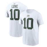 Jordan Love Green Bay Packers Player Name & Number T-Shirt - White | Nike for sale