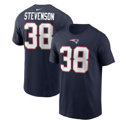Rhamondre Stevenson New England Patriots Player Name & Number T-Shirt - Navy | Nike online
