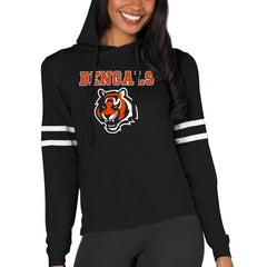 Cincinnati Bengals Concepts Sport Women's Marathon Lightweight Lounge Pullover Hoodie - Black discount