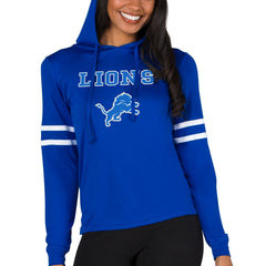 Detroit Lions Concepts Sport Women's Marathon Lightweight Lounge Pullover Hoodie - Royal outlet